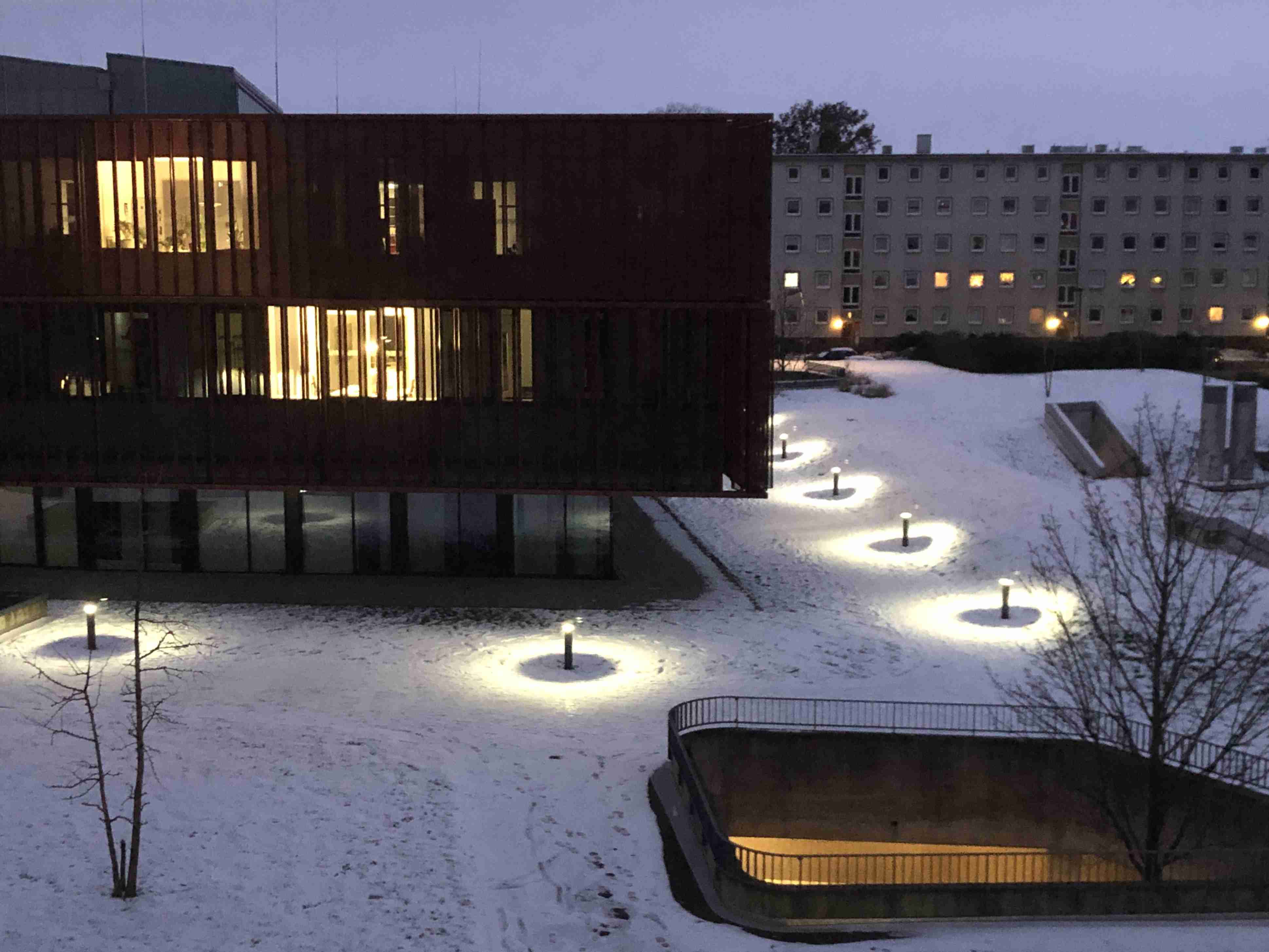 Rathaus Salzgitter-Lebenstedt im Winter 2023